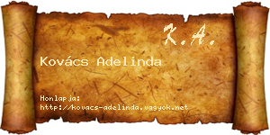Kovács Adelinda névjegykártya