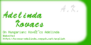 adelinda kovacs business card